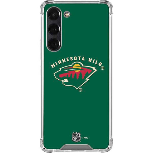 NHL Minnesota Wild Solid Background Galaxy S24 FE Clear Case